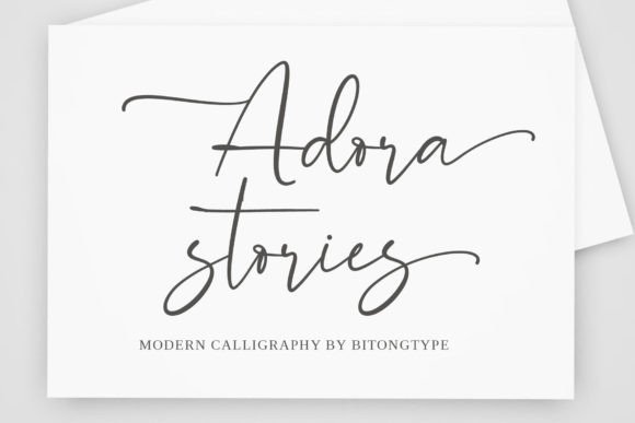 Adora Stories: A Modern Calligraphy Font for the Digital Canvas