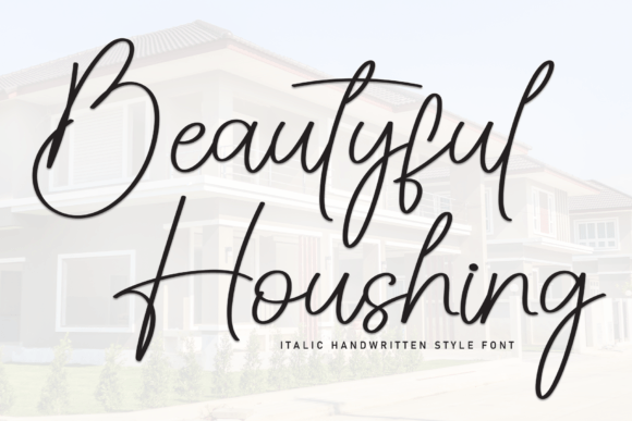 Beautyful Houshing Font: A Friendly Handwritten Typeface for Digital Design