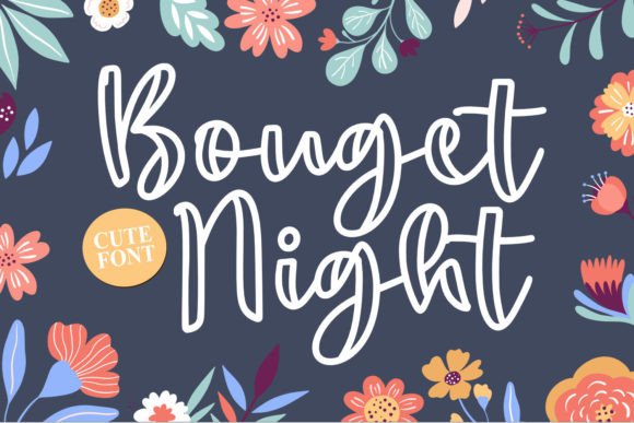 Bouget Night: A Script Font for Soulful Projects