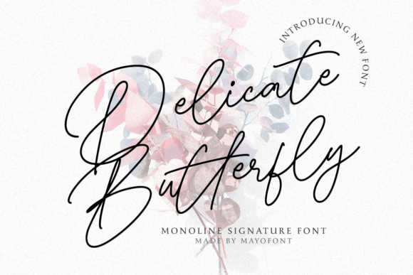 Exploring Delicate Butterfly: A Font for Modern Editorial Grace