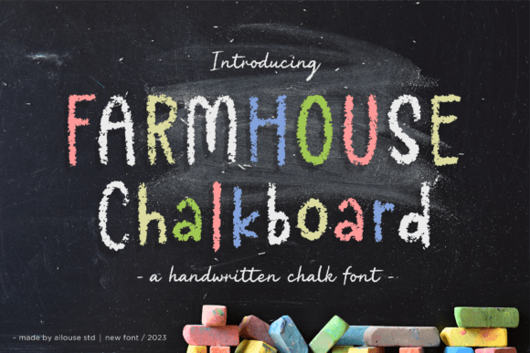 Farmhouse Chalkboard: A Script Font for Crafting a Cohesive Brand