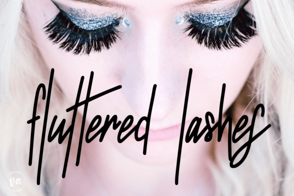 Fluttered Lashes: A Script Font for Your Creative Business Brand