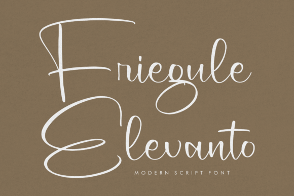 Friegule Elevanto: A Handwritten Font for Crafters and Makers
