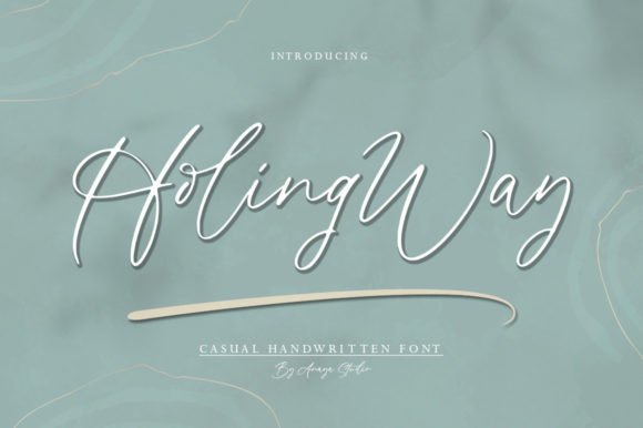 Holingway: A Chic Script Font for Creative Product Design