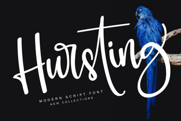 Hursting: A Script Font That Feels Like Ink on Paper