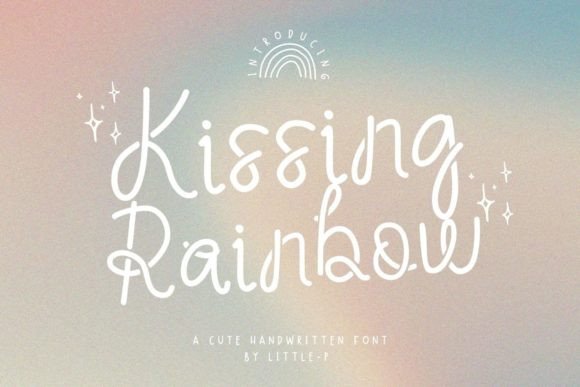 Kissing Rainbow: A Serene Script Font for Editorial Design