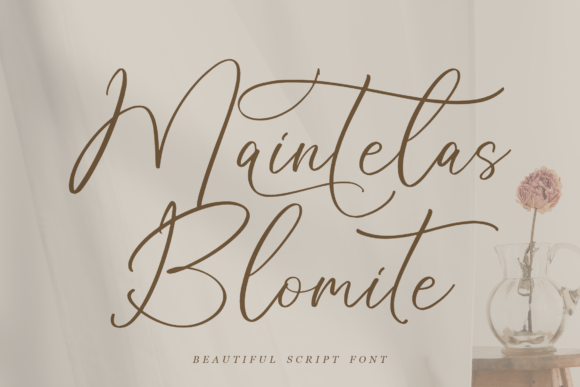Maintelas Blomite: A Modern Script Font for Web Design