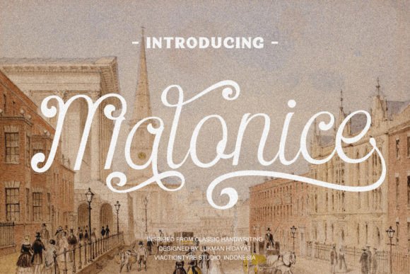 Malonice Script: A Premium Font for Strategic Visual Communication