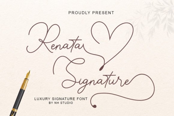 Renata Signature: A Font with Graceful Flourishes