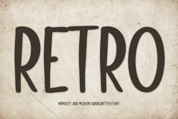 Retro Typeface: A Handwritten Font for Elegant Craft Projects