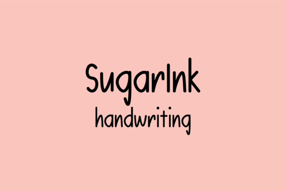 Sugarink: A Friendly Handwritten Font for Authentic Branding
