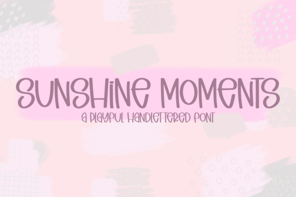 Sunshine Moments: A Handcrafted Typeface for Modern Web Design