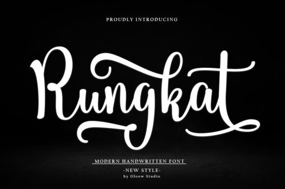 The Rungkat Font: Bold Handwritten Style for Digital Design
