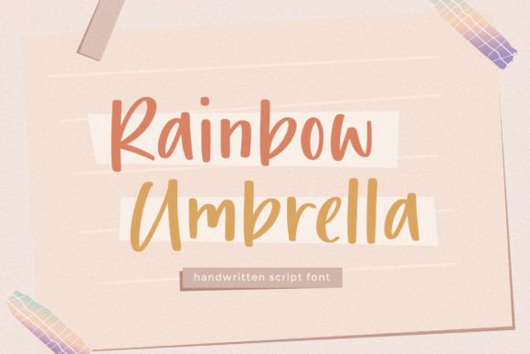 Using Rainbow Umbrella: A Font for Editorial Mood and Clarity